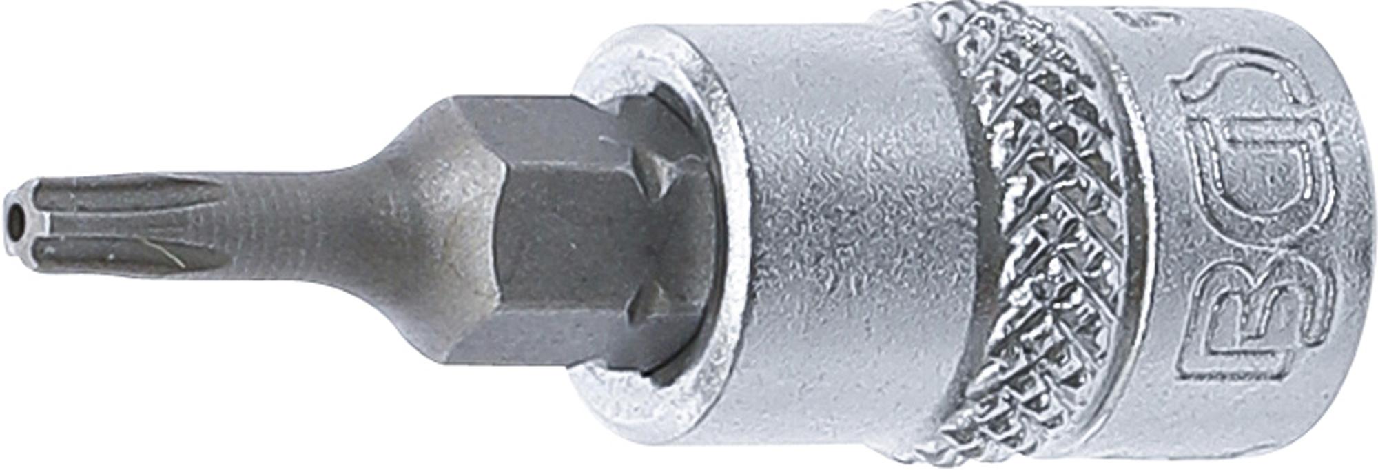 Antgalis 1/4" įpresuotas į galvutę su skyle, penkiakampis TS10x38mm (5184-TS10)