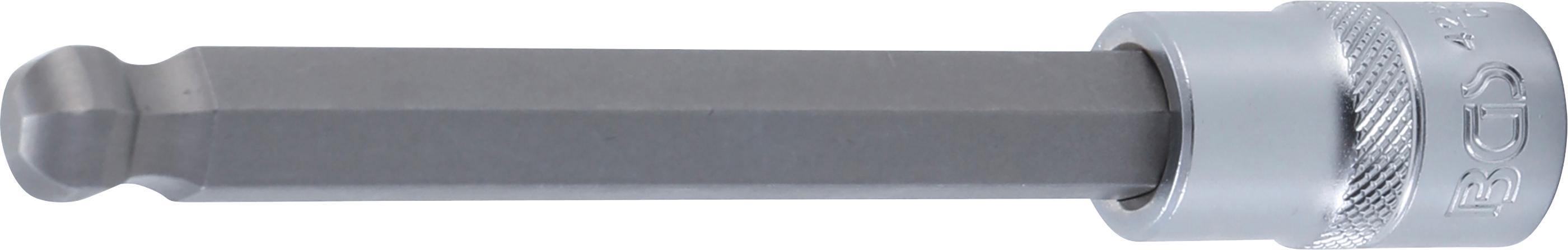Antgalis įpresuotas į galvutę | ilgis 140 mm | 12,5 mm (1/2") | šešiakampis su šarnyru 12 mm (4258-12)