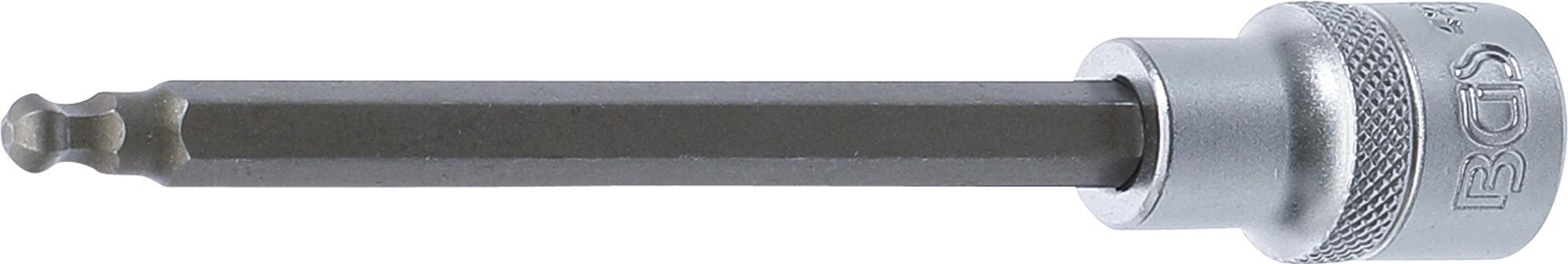 Antgalis įpresuotas į galvutę | ilgis 140 mm | 12,5 mm (1/2") | šešiakampis su šarnyru 6 mm (4258-6)