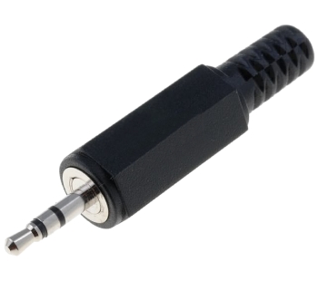 Kištukas 2.5mm stereo plastikinis LUMBERG