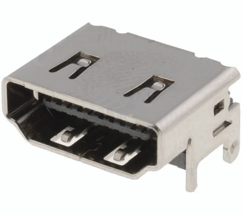 Lizdas HDMI lituojamas į plokštę