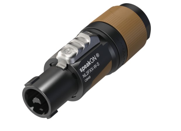 Jungtis kolonėlėms 2 kontaktai, kabelinė 6-12mm, lituojama, SPEAKON NL2FXX NEUTRIK