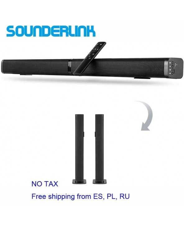 Sounderlink nuimamas Bluetooth televizoriaus Soundbar laidinis garsiakalbis HiFi Garso namų kinas Optinė garso juosta LED