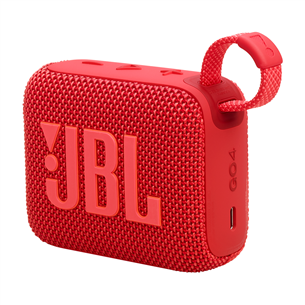 JBL GO 4, raudona - Belaidė kolonėlė, JBLGO4RED