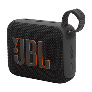 JBL GO 4, juoda - Belaidė kolonėlė, JBLGO4BLK