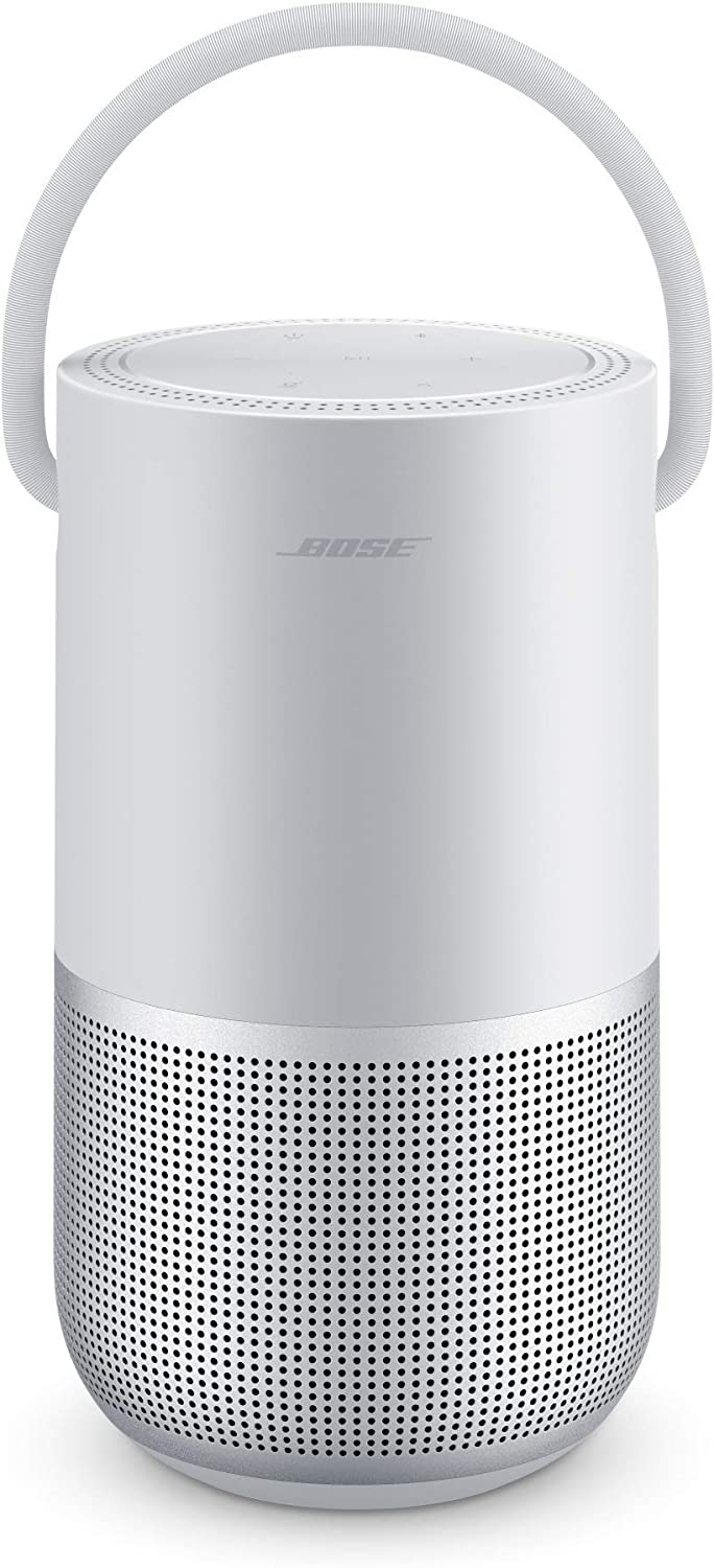 Išmanioji kolonėlė asistentas PORTABLE BOSE HOME SPEAKER, sidabrinė