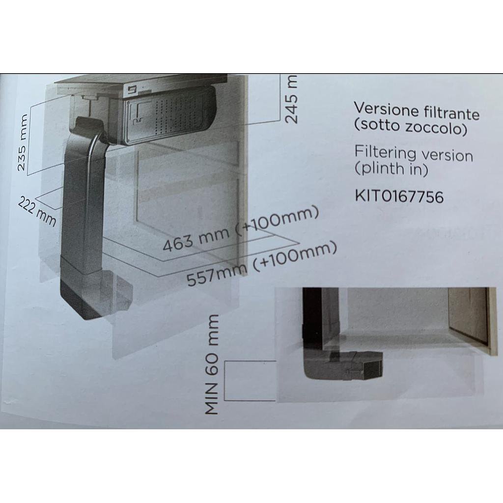 Gartraukio priedas ELICA Recycling kit plinth-in for Nikolatesla FIT (Filters included)