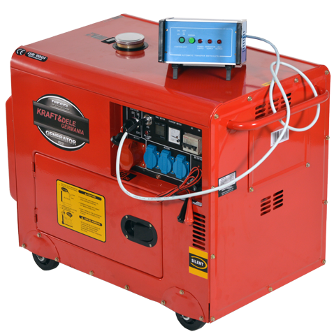 Dyzelinis trifazis elektros generatorius KRAFT&DELE 7000W 12/230/400V (KD121 2K)