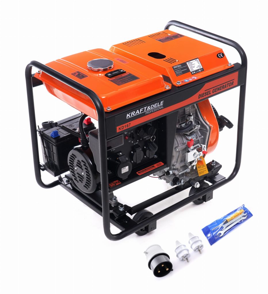Dyzelinis elektros generatorius 6.0KW 220V KD167