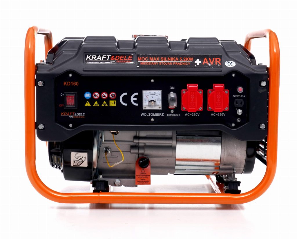 Benzininis vienfazis elektros generatorius KRAFT&DELE 3500W 12 / 230V / 7AG KD160