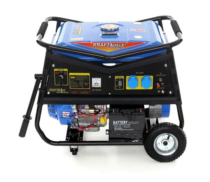 Benzininis vienfazis elektros generatorius 5000W 230V/12V KD145