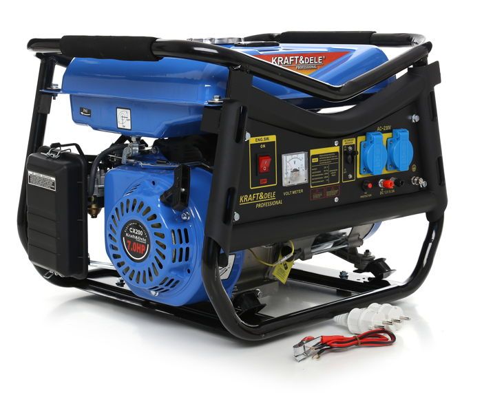 Benzininis vienfazis elektros generatorius keturtaktis Kraft & Dele KD141 2800 W