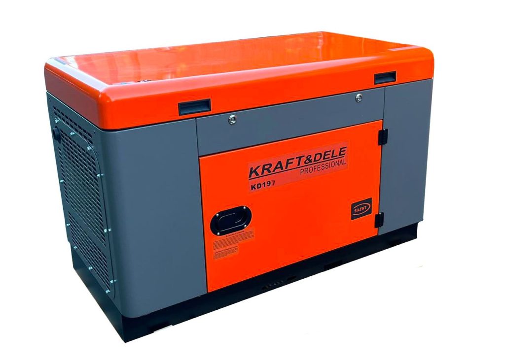 Vienfazis dyzelinis elektros generatorius 12/13kW Kraftdele KD197