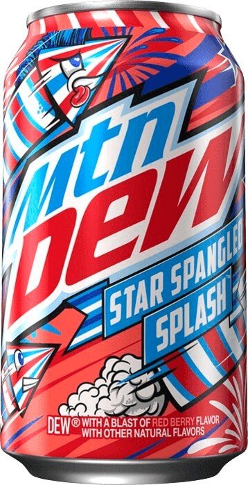 Gazuotas gaivusis gėrimas MOUNTAIN DEW Star Spangled Splash
