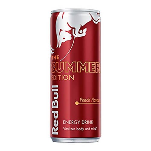 Gazuotas energinis gėrimas RED BULL Peach Edition
