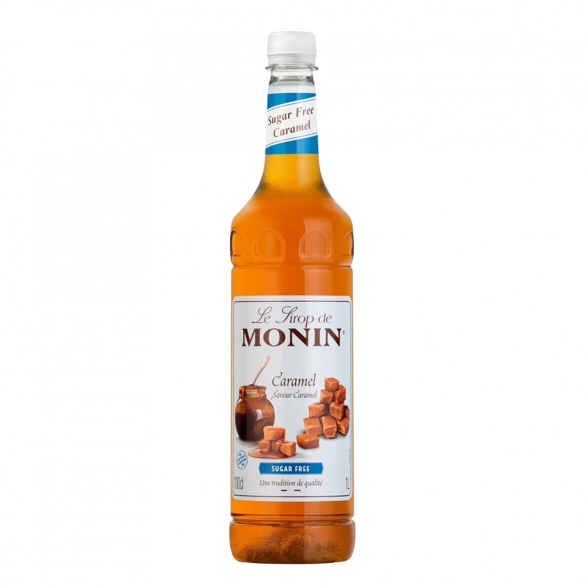 MONIN sirupas karamelės be cukraus 0.7l