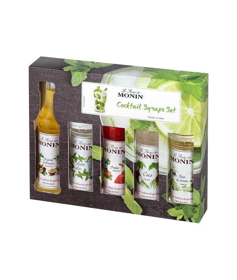 MONIN sirupų rink. kokteiliams 5x50ml