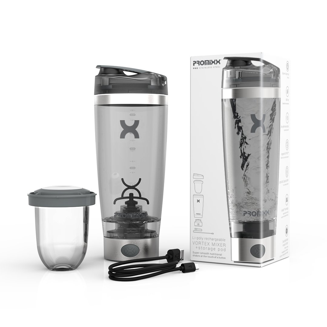 Promixx PRO Nerudijančio Plieno Elektrinė Plaktuvė 600ml - Nerūdijančio Plieno
