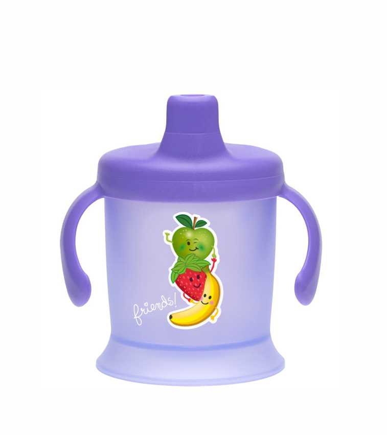 BAMBINO 200 ml gertuvė SIP-NOT-DRIP, violetinė