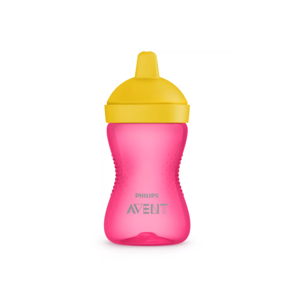 AVENT puodelis kietu snapeliu, 300 ml, rožinis