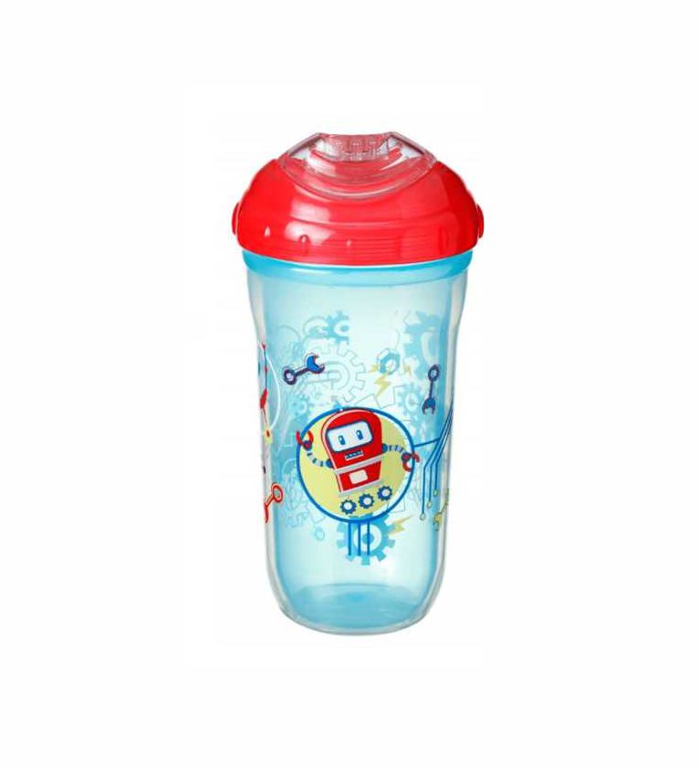 NUBY 18+ mėn. gertuvė INSULATED COOL SIPPER, mėlyna, 270 ml