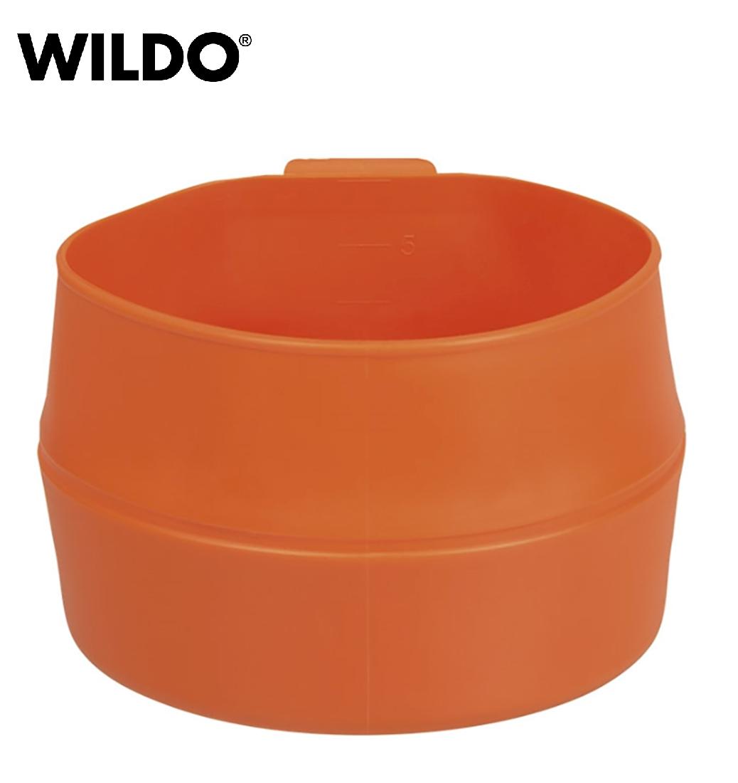 Švediškas sulankstomas puodukas WILDO Fold-a-cup 600ml Orange BLT išsiuntimas 1-3 d.