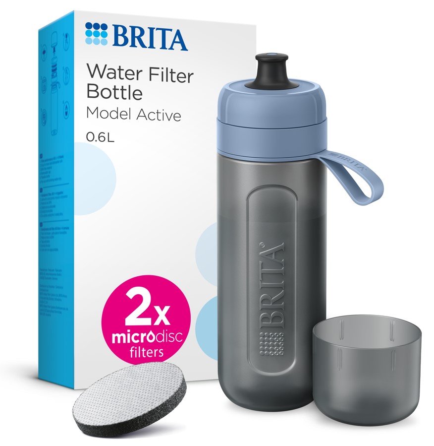 Filtruojanti gertuvė BRITA Active 0,6 l, šviesiai mėlyna
