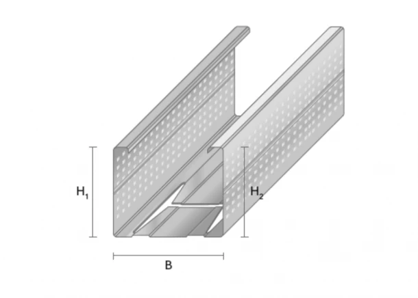 Profilis Favor CW 0.5mm, vertikalus, pertvaroms, 50-100mm (įv.ilgiai)