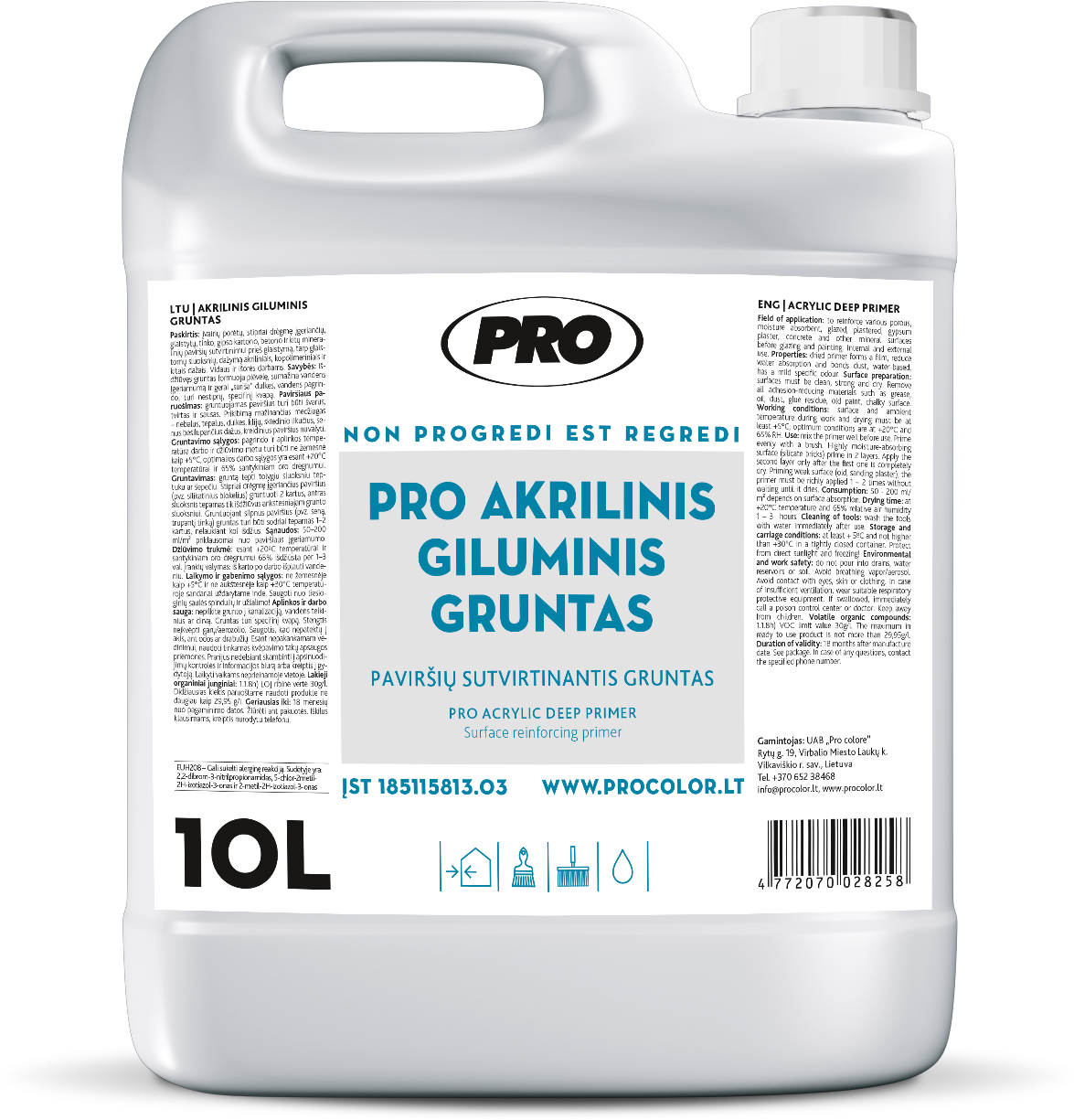 Giluminis gruntas PRO, 10L