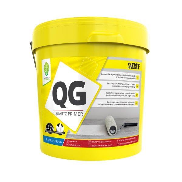 Mažai įsigeriančių pagrindų kvarcinis gruntas SAKRET QG, baltos sp., 5 kg