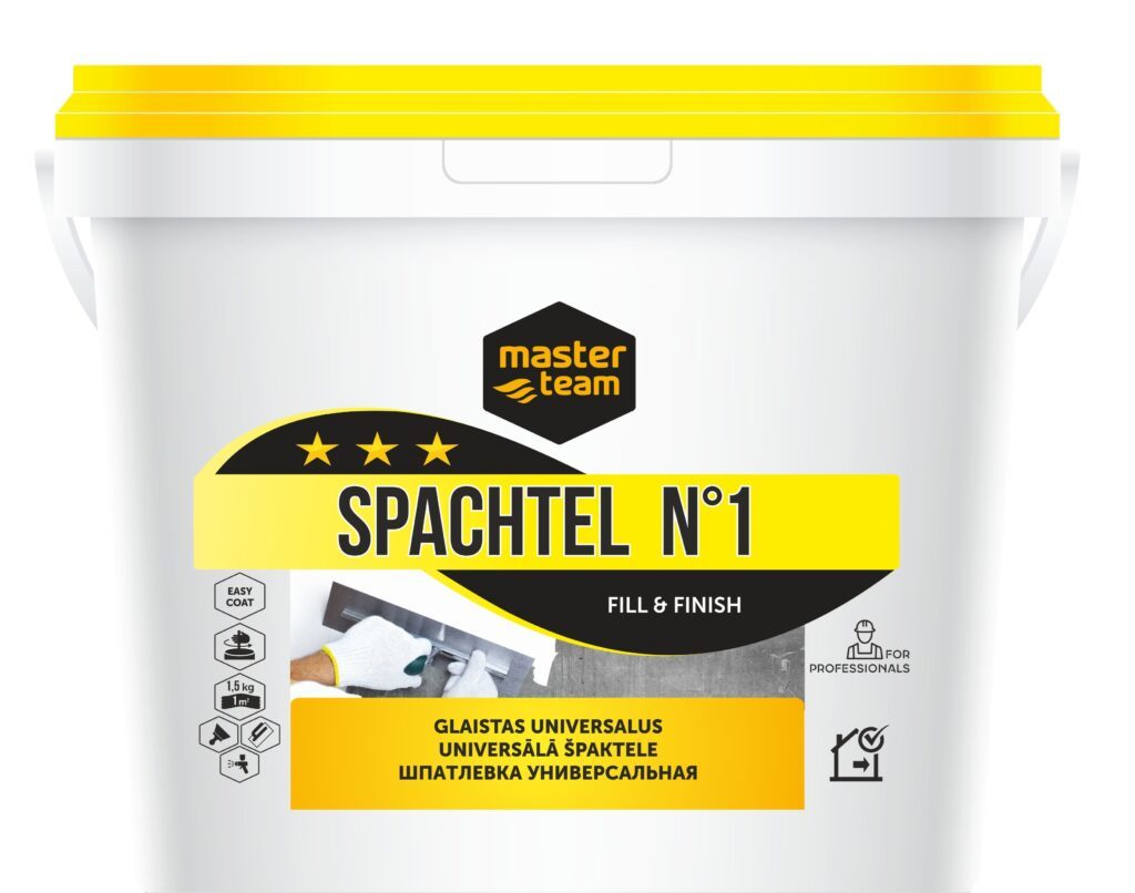 Universalus glaistas MASTER TEAM SPACHTEL N1 FILL & FINISH, 5 kg