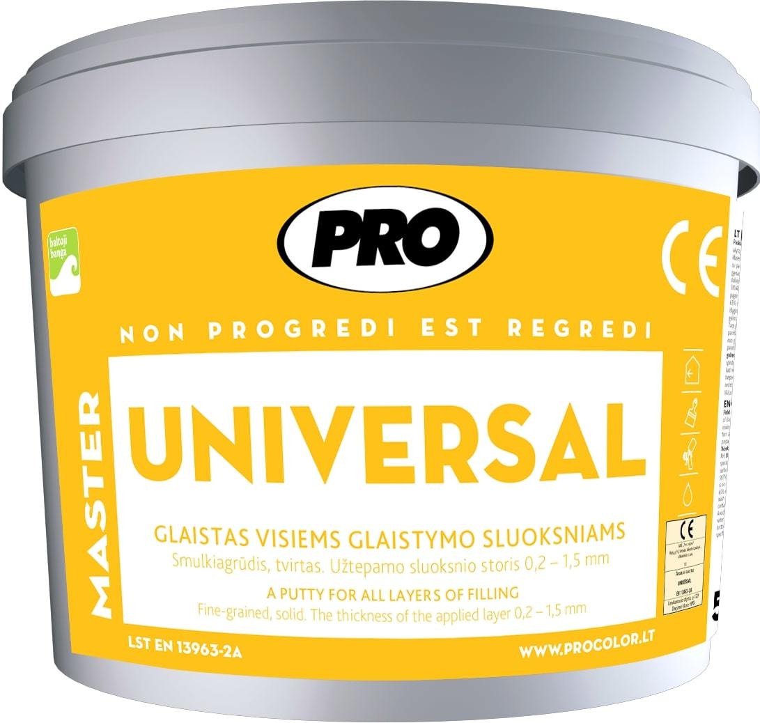 Tvirtas smulkiagrūdis glaistas UNIVERSAL, 28 kg