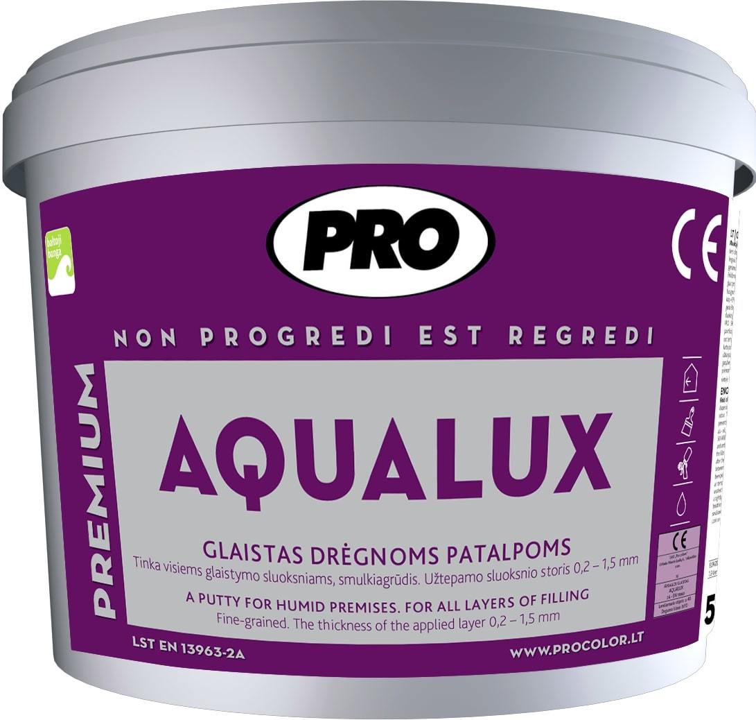 Glaistas drėgnoms patalpoms AQUALUX, 5 kg