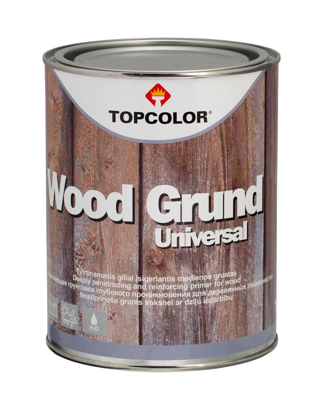 Medienos gruntas TOPCOLOR WOOD GRUND UNIVERSAL, 1 l