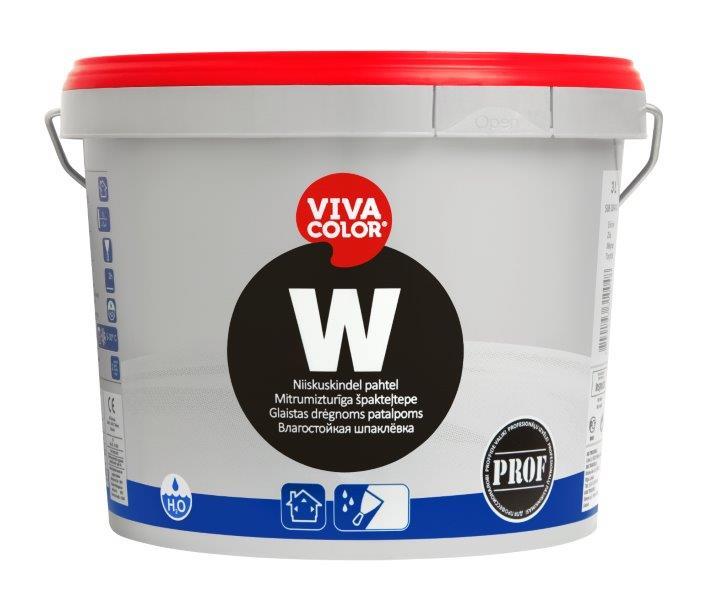 Drėgnų patalpų glaistas VIVACOLOR W, 3 l