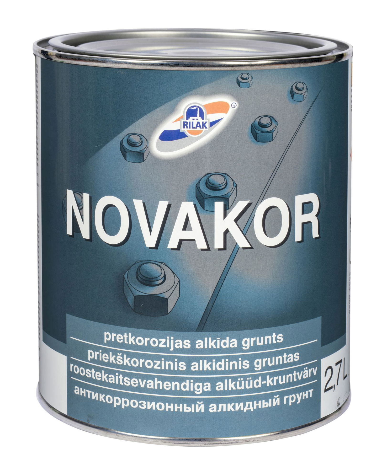 Antikorozinis metalo gruntas RILAK NOVAKOR, 2,7 l