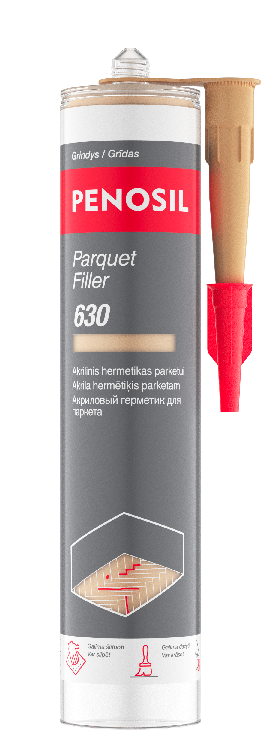 Parketo glaistas PENOSIL PARQUET FILLER 630 PF96, ąžuolo sp., 300 ml