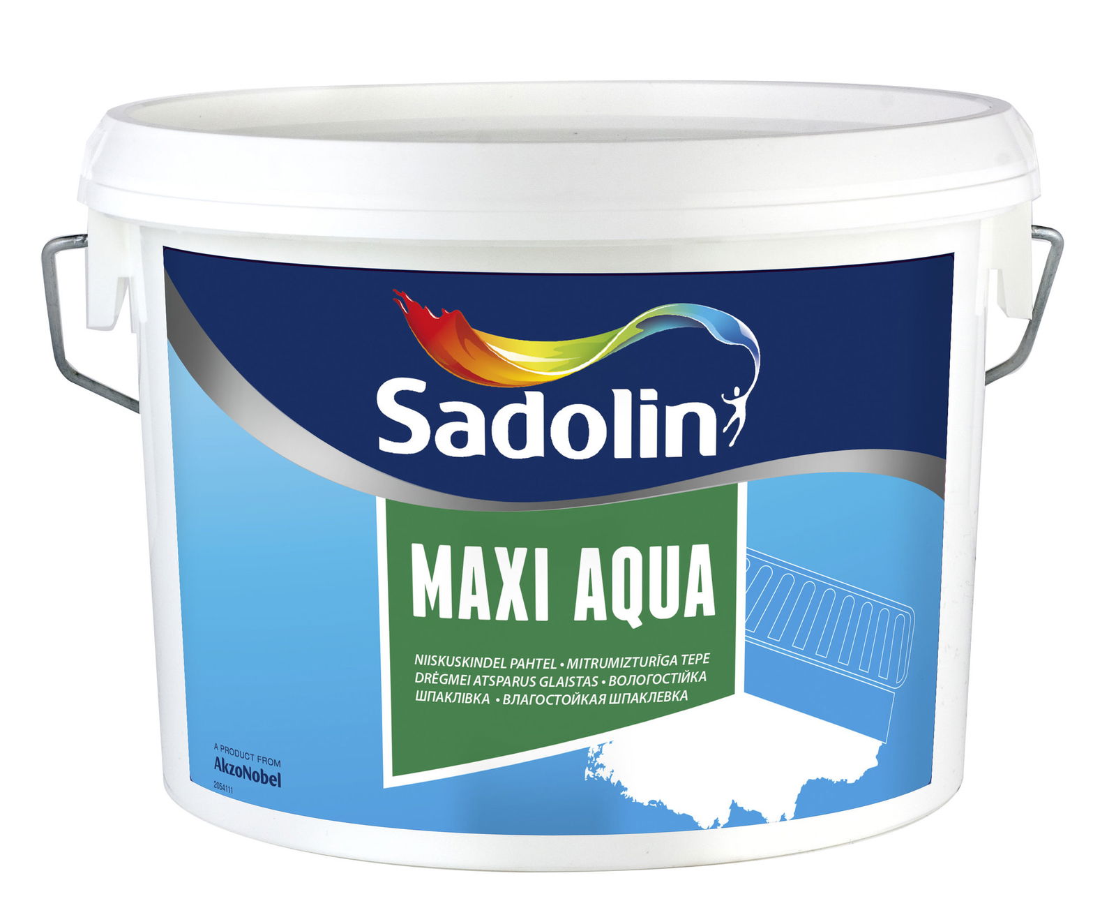 Drėgmei atsparus glaistas SADOLIN MAXI AQUA, 2,5 l