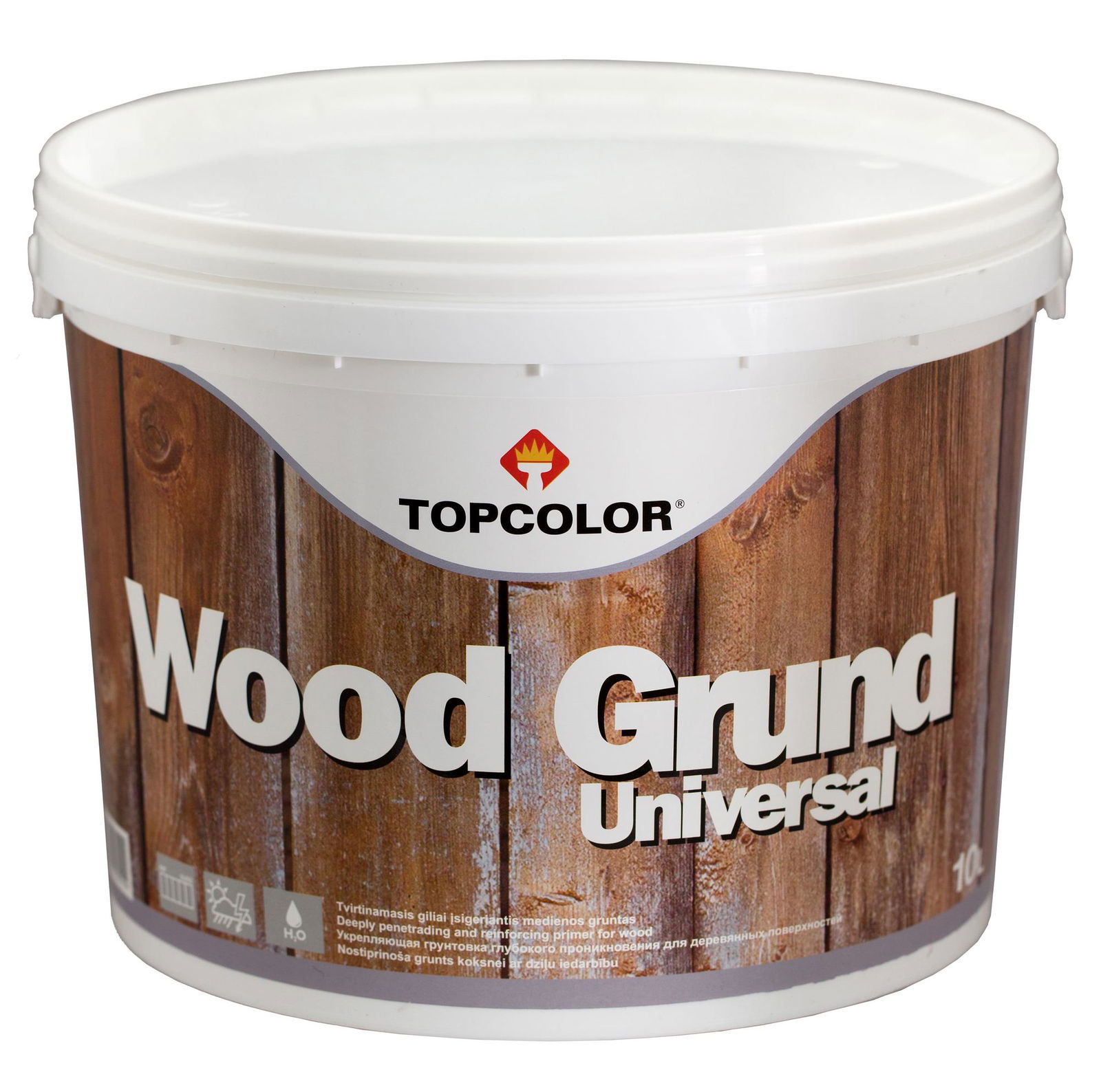 Medienos gruntas TOPCOLOR WOOD GRUND UNIVERSAL, 10 l