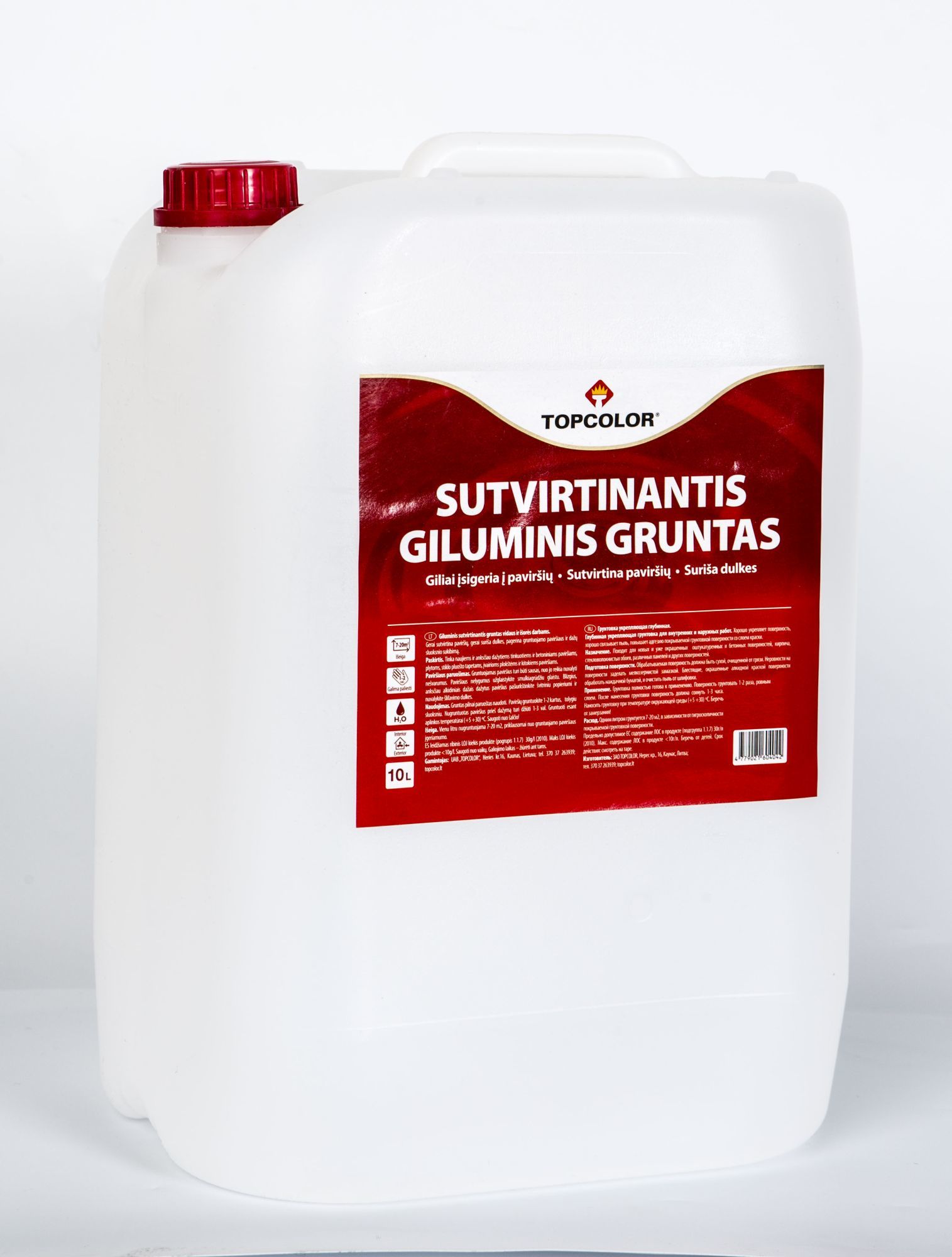 Sutvirtinamasis giluminis gruntas TOPCOLOR, 10 l