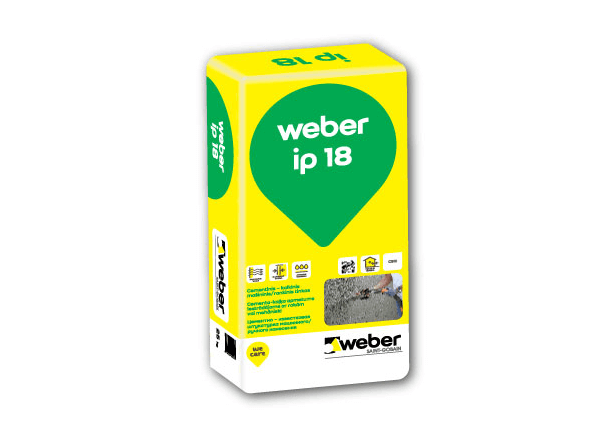 Tinkas Weber IP18, cementinis-kalkinis, drėgnoms patalpoms, 5-20mm, 25kg