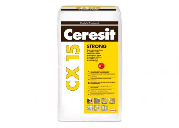 Mišinys montavimo Ceresit CX 15 STRONG, 20-50mm prošvaisoms, 25kg