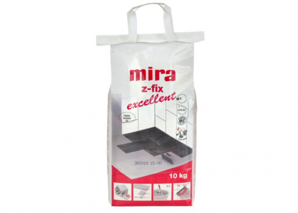 Plytelių klijai Mira Z-FIX EXCELLENT, itin elastingi, lengvi, C1TE S2, 10kg