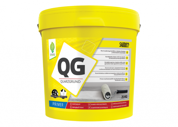 Gruntas Sakret QG, kvarcinis, mažai įgeriantiems pagrindams, 5-15kg