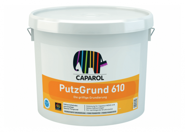 Gruntiniai dažai Caparol PUTZGRUND 610, su kvarciniu užpildu, (PL) 8-25kg