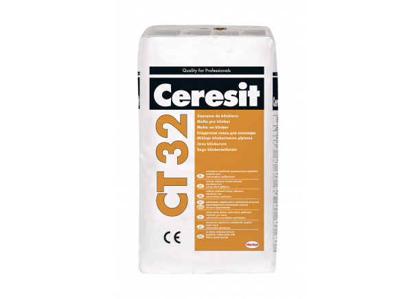 Mišinys klinkerio mūrijimui ir rievėjimui Ceresit CT 32, cementinis, 25kg (įv.spalvos)
