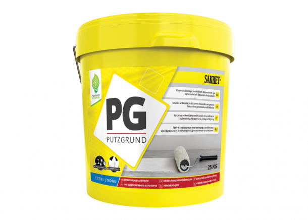 Gruntas Sakret PG, prieš dekoratyvinį tinką, vidui ir išorei, 25kg