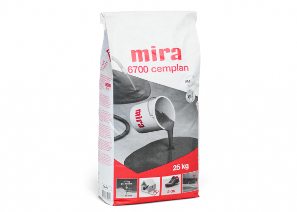 Mišinys grindims Mira 6700 CT-C25-F5, savaime išsilyginantis, 1-45mm, 25kg