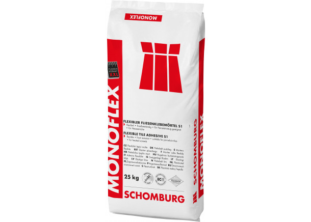 Klijai plytelių Schomburg MONOFLEX, elastingi, C2TE S1, 25kg