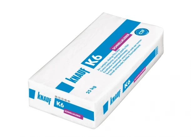 Plytelių klijai KNAUF K6, elastingi, greitai kietėjantys, C2F, 25kg